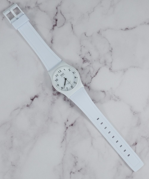 「Q&Q」 アナログ腕時計 FREE ワインレッド メンズ_画像2