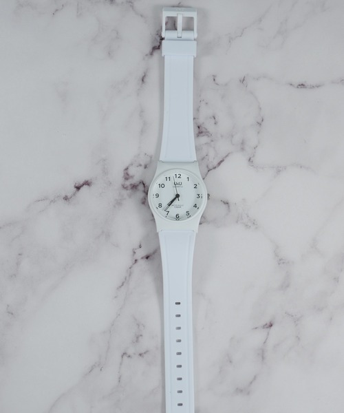 「Q&Q」 アナログ腕時計 FREE ワインレッド メンズ_画像3