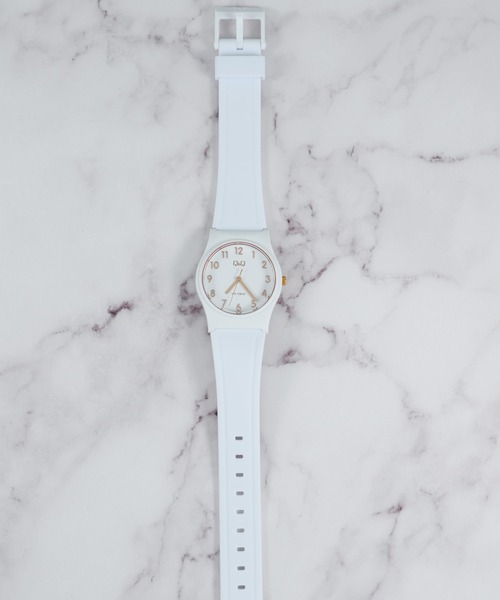 「Q&Q」 アナログ腕時計 FREE ワインレッド メンズ_画像4