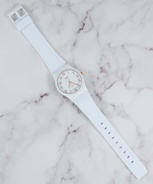 「Q&Q」 アナログ腕時計 FREE ワインレッド メンズ_画像5