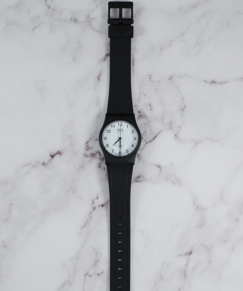 「Q&Q」 アナログ腕時計 FREE ワインレッド メンズ_画像6