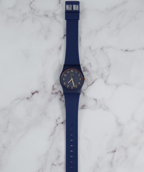 「Q&Q」 アナログ腕時計 FREE ワインレッド メンズ_画像9