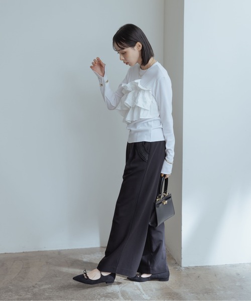 「Eimee Law」 長袖カットソー 38 オフホワイト レディースの画像