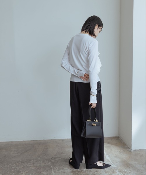「Eimee Law」 長袖カットソー 38 オフホワイト レディースの画像