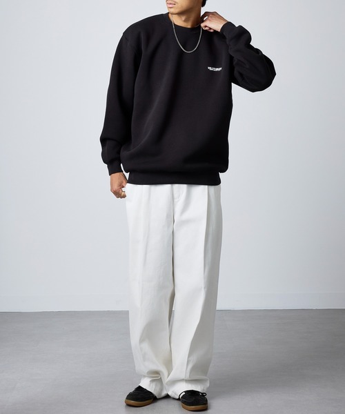 「WILD THINGS」 スウェットカットソー X-LARGE ブラック メンズ_画像2