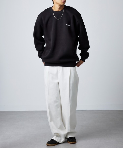 「WILD THINGS」 スウェットカットソー X-LARGE ブラック メンズ_画像3