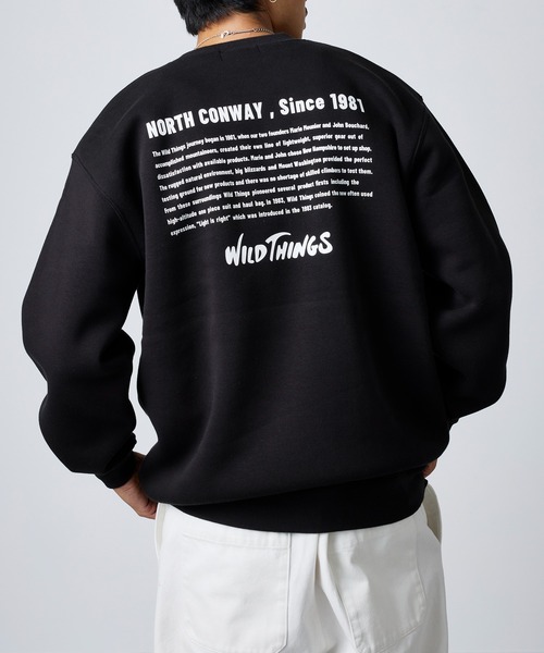 「WILD THINGS」 スウェットカットソー X-LARGE ブラック メンズ_画像6