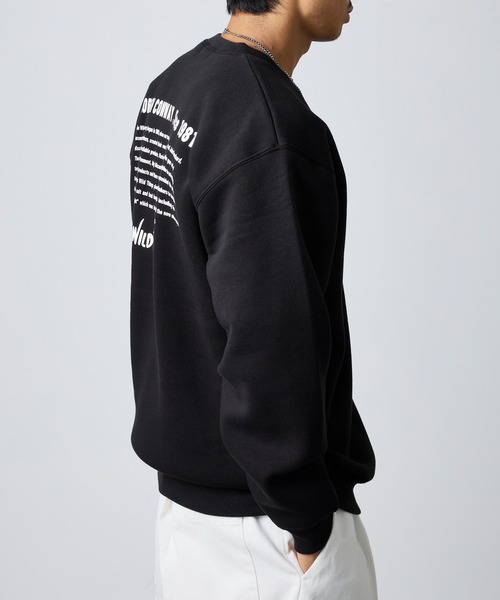 「WILD THINGS」 スウェットカットソー X-LARGE ブラック メンズ_画像7