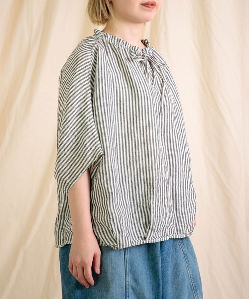 「Brocante」 7分袖ブラウス 2 ブルー系その他 レディース_画像5