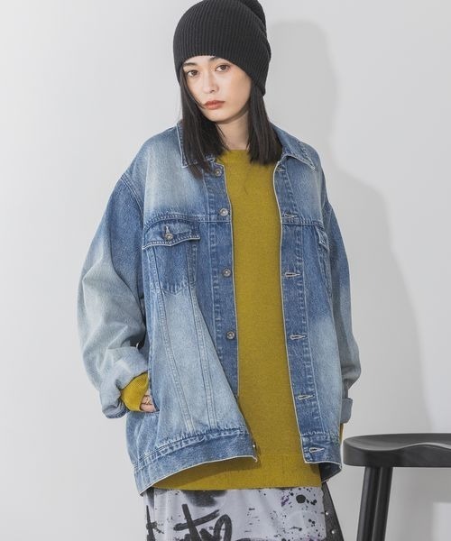 「JEANASIS」 デニムジャケット FREE グレー レディースの画像