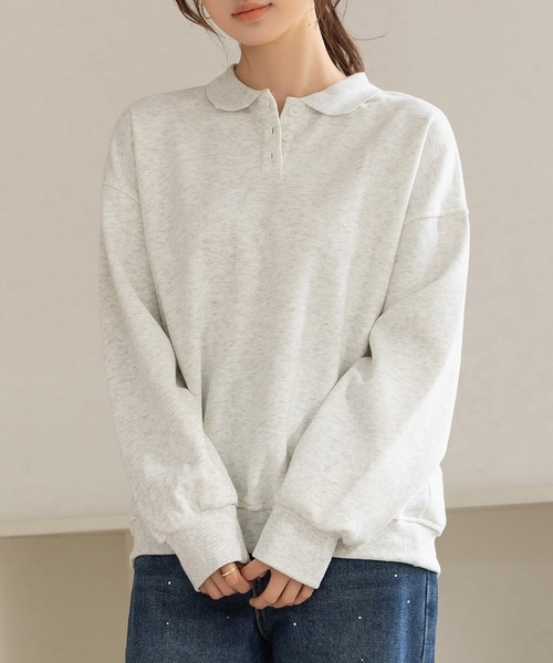 「DAY CLOSET」 スウェットカットソー FREE グレー レディース_画像3