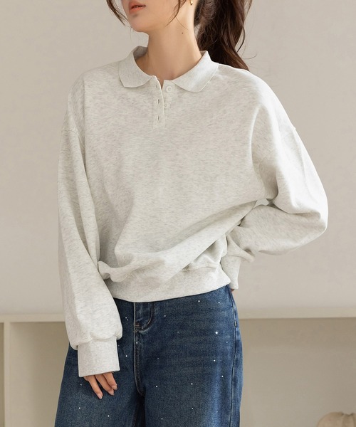 「DAY CLOSET」 スウェットカットソー FREE グレー レディース_画像4