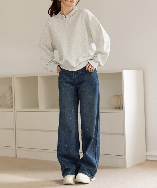 「DAY CLOSET」 スウェットカットソー FREE グレー レディース_画像6