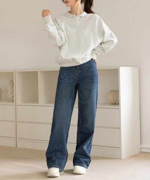 「DAY CLOSET」 スウェットカットソー FREE グレー レディース_画像8