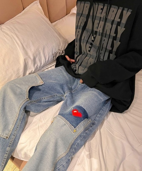 「MGV」 デニムパンツ X-LARGE ライトブルー メンズ_画像2