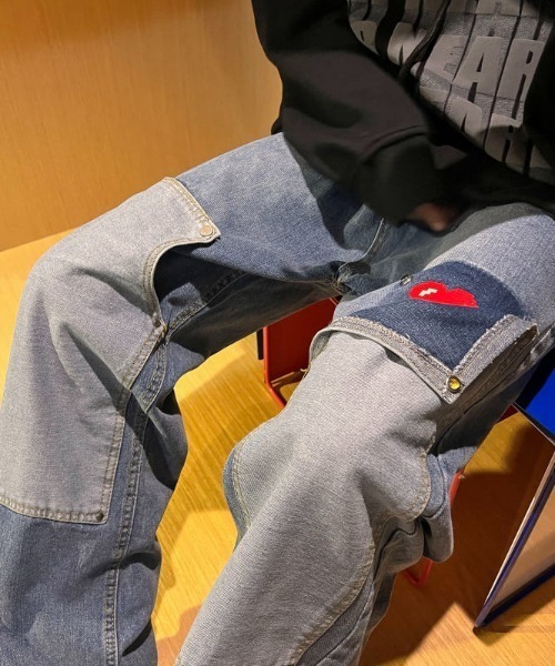 「MGV」 デニムパンツ X-LARGE ライトブルー メンズ_画像5