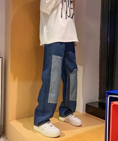 「MGV」 デニムパンツ X-LARGE ライトブルー メンズ_画像7