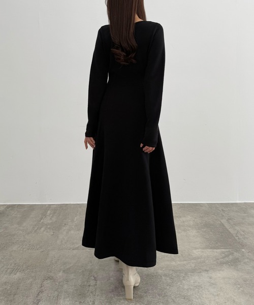 「CENEA」 ニットワンピース MEDIUM ブラック レディース_画像3