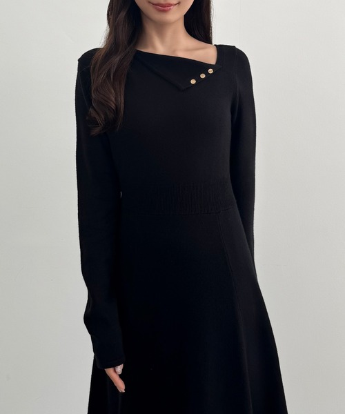 「CENEA」 ニットワンピース MEDIUM ブラック レディース_画像4