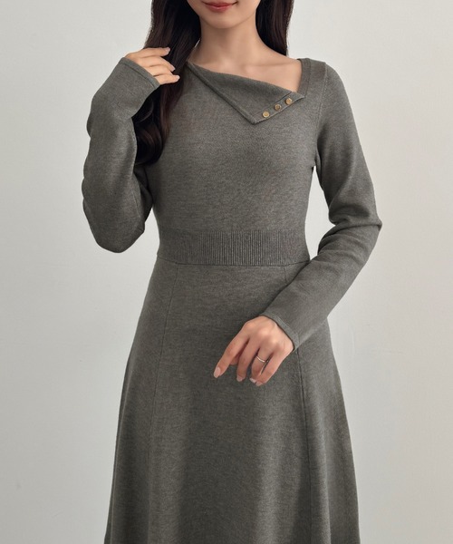 「CENEA」 ニットワンピース MEDIUM ブラック レディース_画像8