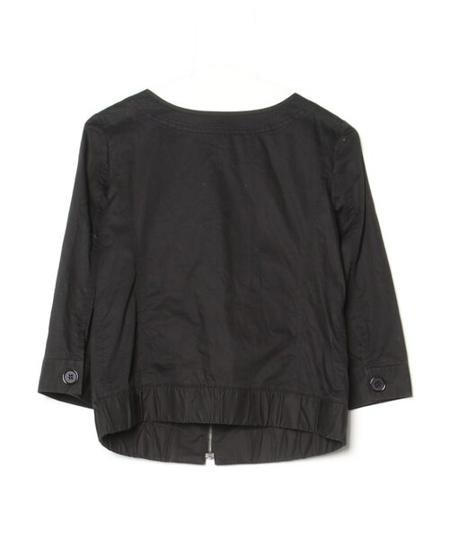 「JILL STUART」 ノーカラージャケット MEDIUM ブラック レディース_画像2
