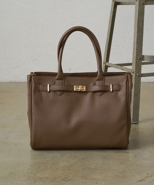「LOUNGEDRESS」 「GALENA」トートバッグ FREE キャメル レディース_画像2