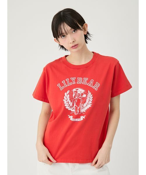LILY BROWN（リリーブラウン） tシャツ 半袖 Lily BearエアラインT