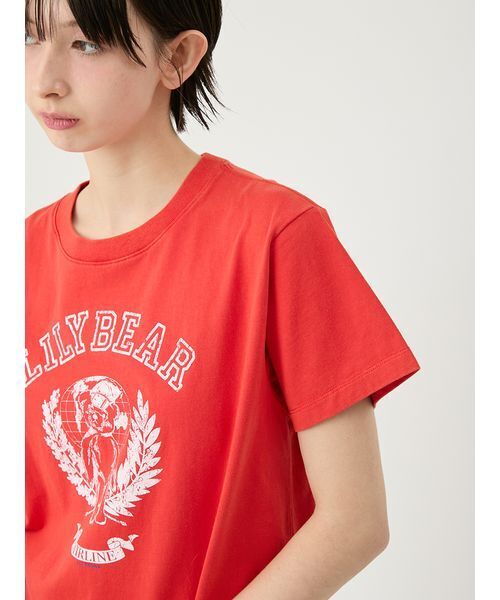 LILY BROWN（リリーブラウン） tシャツ Lily BearエアラインTシャツ