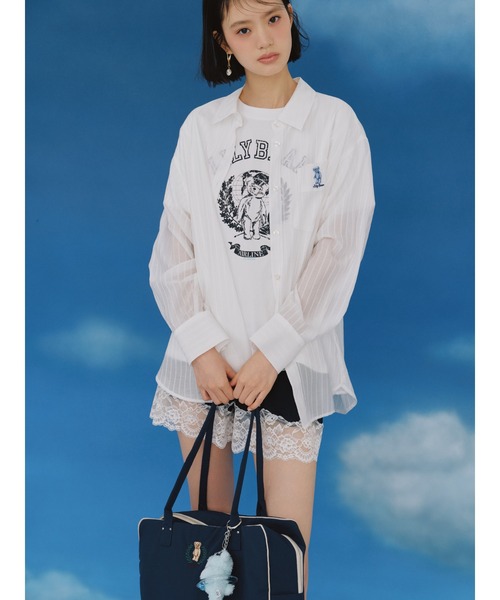 LILY BROWN（リリーブラウン） tシャツ 半袖 Lily BearエアラインT