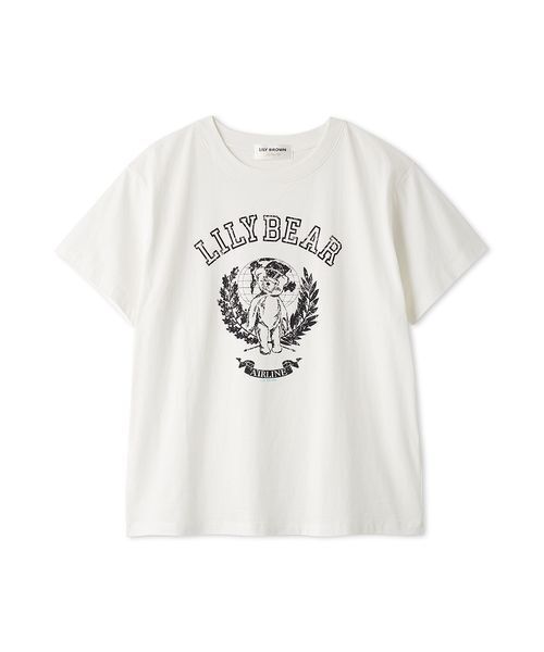 LILY BROWN（リリーブラウン） tシャツ 半袖 Lily BearエアラインT