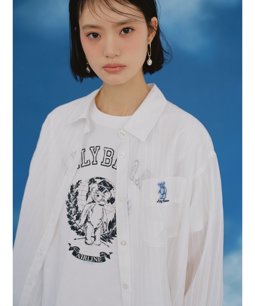 LILY BROWN（リリーブラウン） tシャツ 半袖 Lily BearエアラインT