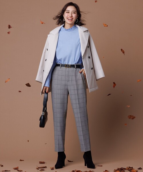 「UNFILO」 長袖ブラウス MEDIUM ブルー レディース_画像4