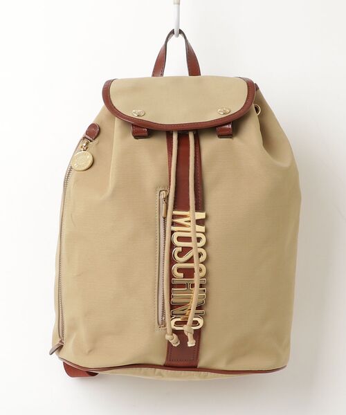 【お値下げ期間】MOSCHINO モスキーノ リュック ウィメンズ MOSCHINO（モスキーノ） リュック - ベージュ レディース : ZOZOTOWN