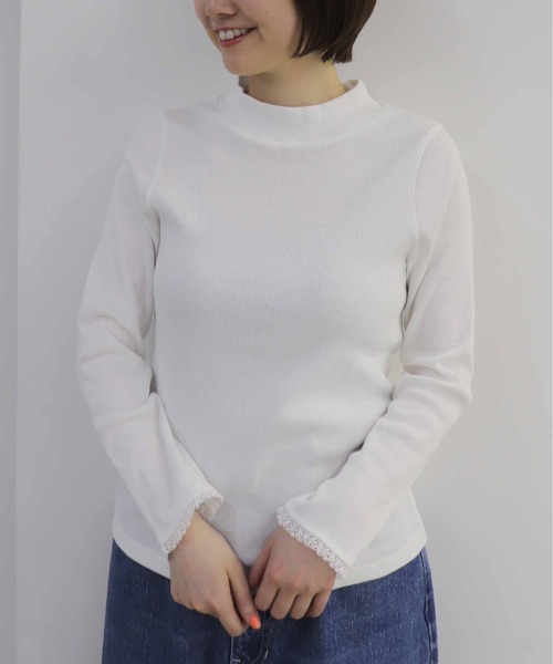 「haupia」 長袖カットソー MEDIUM ブラック レディース_画像2