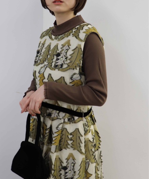 「haupia」 長袖カットソー MEDIUM ブラック レディース_画像4