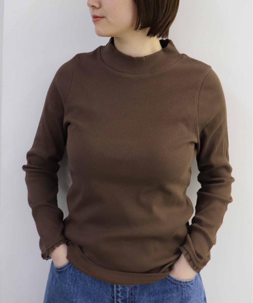 「haupia」 長袖カットソー MEDIUM ブラック レディース_画像6