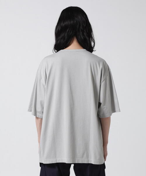 「ATON」 半袖Tシャツ 4 ネイビー メンズ_画像4
