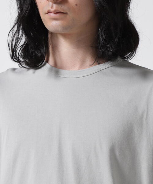 「ATON」 半袖Tシャツ 4 ネイビー メンズ_画像5