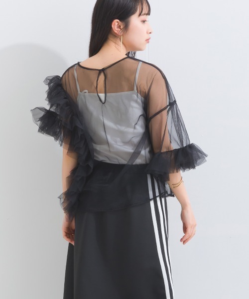 「terrace」 半袖カットソー MEDIUM ブラック レディース_画像3