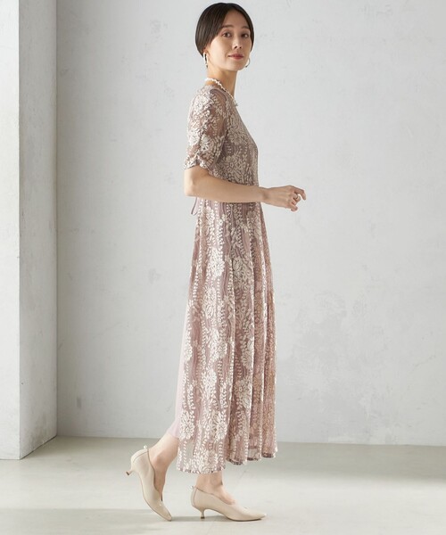 「ships little black」 コンビワンピース ONE SIZE ベージュ レディース_画像7