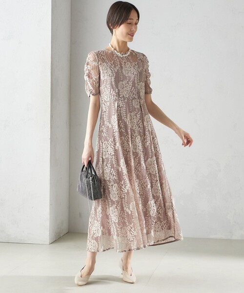 「ships little black」 コンビワンピース ONE SIZE ベージュ レディース_画像8