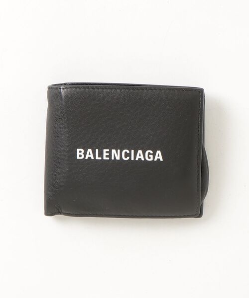 BALENCIAGA（バレンシアガ） レザー 2つ折り財布 - ブラック メンズ