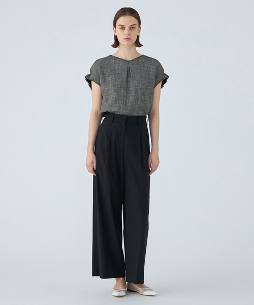 「BALLSEY」 半袖ブラウス 36 グレー系その他 レディース_画像2