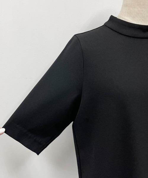 「PICCIN PERLA」 半袖ワンピース M ネイビー レディース_画像2