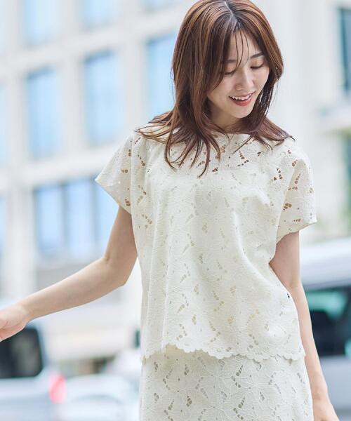Mapleさま 専用⭐️アンタイトル　レースセットアップ M UNTITLED（アンタイトル） ブラウス シャツ 半袖 「セットアップ可/品