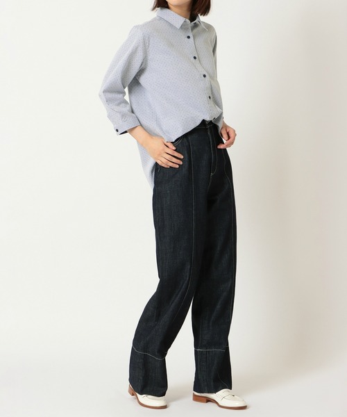 「Pitta Re:)」 長袖シャツ M ライトグレー レディース_画像8
