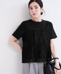 tシャツ 半袖 バテンレーストップス レディースの詳細画像5