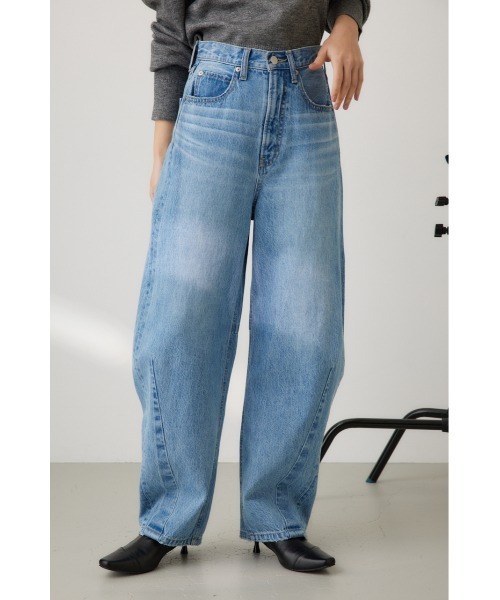 「crie conforto」 デニムパンツ SMALL ライトブルー レディース_画像2