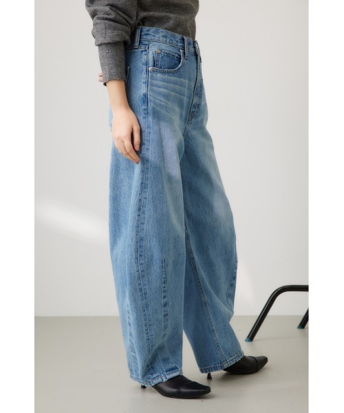 「crie conforto」 デニムパンツ SMALL ライトブルー レディース_画像3