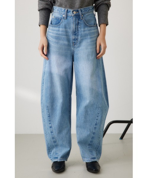 「crie conforto」 デニムパンツ SMALL ライトブルー レディース_画像5